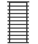 Сушка для рушників водяна Deffi Agata П12 400x1200 бічне праве підключення чорний A.AG.120.40.12.B.C