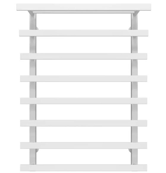 Полотенцесушитель водяной Deffi Agata П8 500x800 боковое правое подключение белый A.AG.80.50.8.W.C