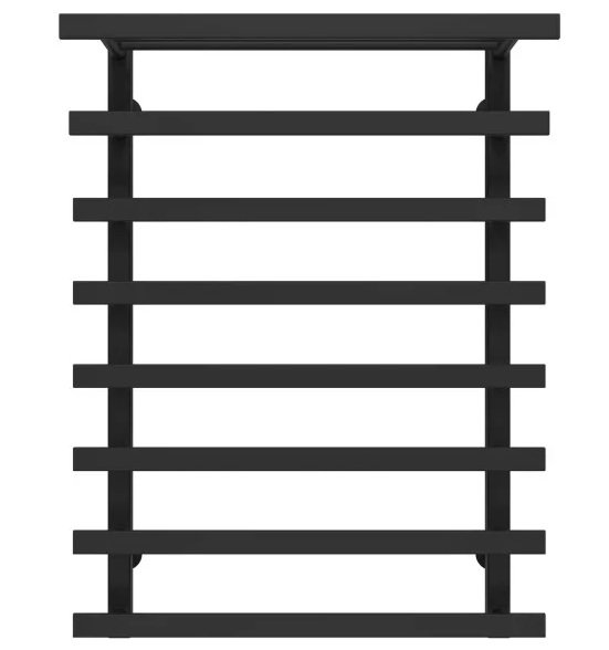 Полотенцесушитель водяной Deffi Agata П8 500x800 боковое правое подключение черный A.AG.80.50.8.B.C