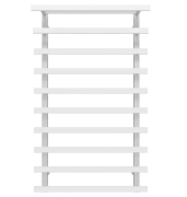 Полотенцесушитель водяной Deffi Agata П10 500x1000 нижнее подключение белый A.AG.100.50.10.W.A