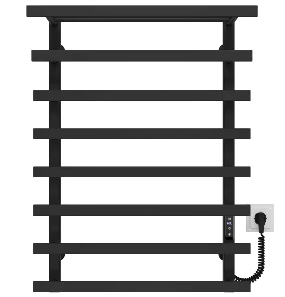 Электрический полотенцесушитель Deffi Agata П8 400x800 правое подключение JD04 черный A.AG.80.40.8.E.B.R.4