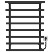 Електрична сушарка для рушників Deffi Agata П8 400x800 праве підключення JD04 чорний A.AG.80.40.8.E.B.R.4