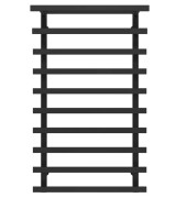 Полотенцесушитель водяной Deffi Agata П10 500x1000 боковое левое подключение черный A.AG.100.50.10.B.B