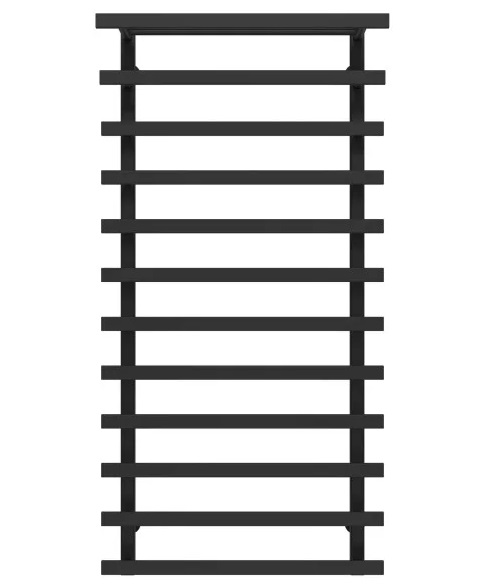Сушка для рушників водяна Deffi Agata П12 500x1200 нижнє підключення чорний A.AG.120.50.12.B.A