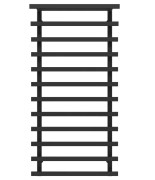 Полотенцесушитель водяной Deffi Agata П12 500x1200 нижнее подключение черный A.AG.120.50.12.B.A
