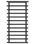 Полотенцесушитель водяной Deffi Agata П12 500x1200 боковое левое подключение черный A.AG.120.50.12.B.B