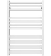 Полотенцесушитель водяной Deffi Diamant П11 500х800 нижнее подключение белый A.DT.80.50.11.W.A