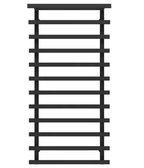 Полотенцесушитель водяной Deffi Agata П12 500x1200 нижнее подключение черный A.AG.120.50.12.B.A