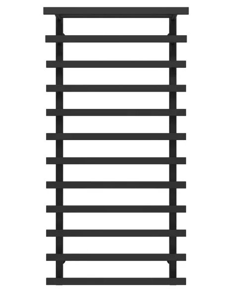 Полотенцесушитель водяной Deffi Agata П12 500x1200 боковое правое подключение черный A.AG.120.50.12.B.C