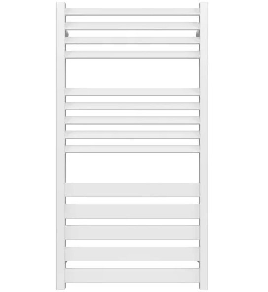 Полотенцесушитель водяной Deffi Diamant П14 500х1000 боковое левое подключение белый A.DT.100.50.14.W.B