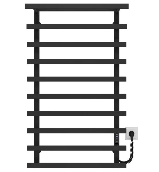 Электрический полотенцесушитель Deffi Agata П10 400x1000 правое подключение JD04 черный A.AG.100.40.10.E.B.R.4