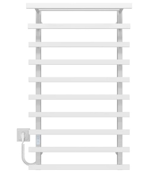 Электрический полотенцесушитель Deffi Agata П10 500x1000 левое подключение WD04 белый A.AG.100.50.10.E.W.L.2