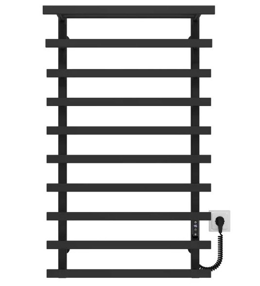 Электрический полотенцесушитель Deffi Agata П10 500x1000 правое подключение JD04 черный A.AG.100.50.10.E.B.R.4
