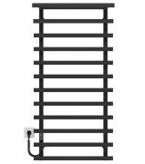Електрична сушарка для рушників Deffi Agata П12 500x1200 ліве підключення JD04 чорний A.AG.120.50.12.E.B.L.4