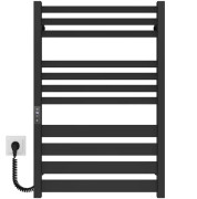 Электрический полотенцесушитель Deffi Diamant П11 500х800 левое подключение JD04 черный A.DT.80.50.11.E.B.L.2