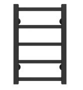 Полотенцесушитель водяной Deffi Forest П6 200х600 нижнее подключение черный A.FR.60.20.6.B.A