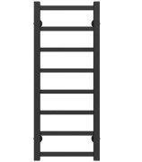 Полотенцесушитель водяной Deffi Forest П8 200х800 нижнее подключение черный A.FR.80.20.8.B.A