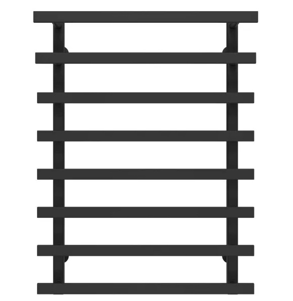 Полотенцесушитель водяной Deffi Breeze П8 500x800 боковое левое подключение черный A.BZ.80.50.8.B.B