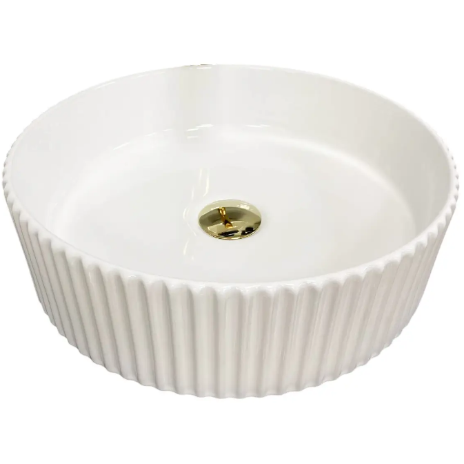 Раковина для ванної кімнати VBI BRINDISI M 41,5x41,5 см кераміка білий VBI-014102