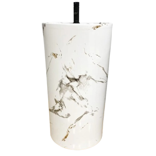 Раковина для ванной VBI BOLONIA CARRARA 47x46,5 см керамика мрамор VBI-019013