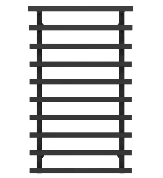 Полотенцесушитель водяной Deffi Breeze П10 500x1000 нижнее подключение черный A.BZ.100.50.10.B.A