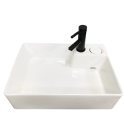 Раковина для ванної VBI ALTAMURA M 59,5x35 см накладна на пральну машинку кераміка білий VBI-016001