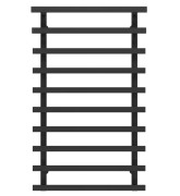 Полотенцесушитель водяной Deffi Breeze П10 500x1000 боковое правое подключение черный A.BZ.100.50.10.B.C