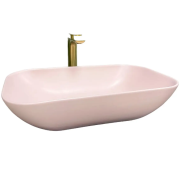Раковина для ванной VBI AVEZZANO 58x35,5 см керамика розовый матовый VBI-014405