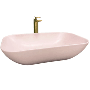 Раковина для ванной VBI AVEZZANO 58x35,5 см керамика розовый матовый VBI-014405