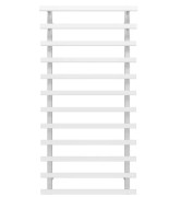 Полотенцесушитель водяной Deffi Breeze П12 400x1200 боковое левое подключение белый A.BZ.120.40.12.W.B