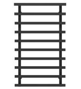 Полотенцесушитель водяной Deffi Breeze П10 500x1000 нижнее подключение черный A.BZ.100.50.10.B.A