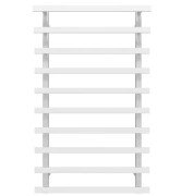 Полотенцесушитель водяной Deffi Breeze П10 500x1000 боковое левое подключение белый A.BZ.100.50.10.W.B