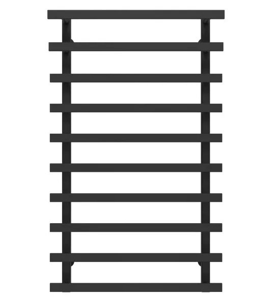 Полотенцесушитель водяной Deffi Breeze П10 500x1000 боковое левое подключение черный A.BZ.100.50.10.B.B