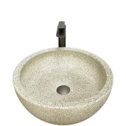 Раковина для ванної кімнати VBI CORRIDONIA 41,5x41,5 см кераміка бежевий камінь матовий VBI-016100