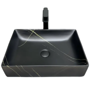 Раковина для ванной VBI LATINA 51x34,5 см керамика черный камень матовый VBI-013103