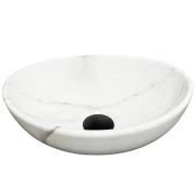 Раковина для ванной VBI PARMA S 35x26 см керамика природный мрамор глянцевый VBI-011002