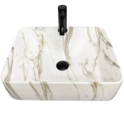 Раковина для ванной VBI FORLI 48x38 см керамика мраморный глянец VBI-011105
