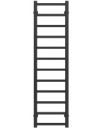 Полотенцесушитель водяной Deffi Forest П12 200х1200 нижнее подключение черный A.FR.120.20.12.B.A