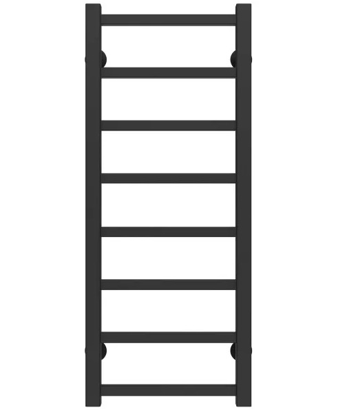 Полотенцесушитель водяной Deffi Forest П8 200х800 боковое левое подключение черный A.FR.80.20.8.B.B
