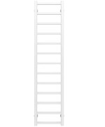 Полотенцесушитель водяной Deffi Forest П13 200х1400 боковое левое подключение белый A.FR.140.20.13.W.B