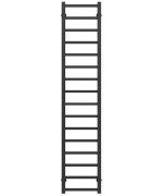 Полотенцесушитель водяной Deffi Forest П16 200х1600 нижнее подключение черный A.FR.160.20.16.B.A