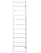 Полотенцесушитель водяной Deffi Forest П12 200х1200 боковое левое подключение белый A.FR.120.20.12.W.B