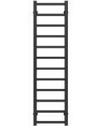 Полотенцесушитель водяной Deffi Forest П12 200х1200 боковое левое подключение черный A.FR.120.20.12.B.B