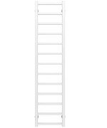 Полотенцесушитель водяной Deffi Forest П13 200х1400 боковое левое подключение белый A.FR.140.20.13.W.B