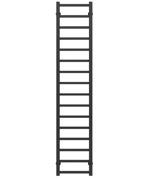 Полотенцесушитель водяной Deffi Forest П16 200х1600 нижнее подключение черный A.FR.160.20.16.B.A