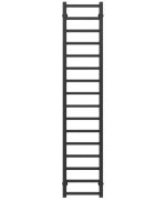 Полотенцесушитель водяной Deffi Forest П16 200х1600 боковое правое подключение черный A.FR.160.20.16.B.C