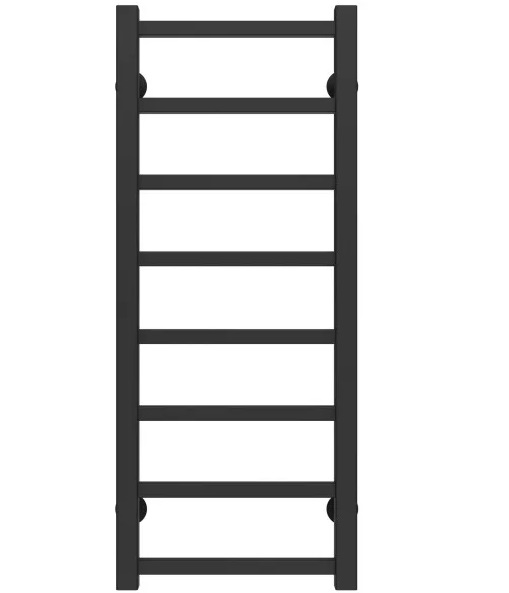 Полотенцесушитель водяной Deffi Forest П8 300х800 боковое левое подключение черный A.FR.80.30.8.B.B