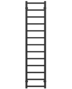 Полотенцесушитель водяной Deffi Forest П13 300х1400 нижнее подключение черный A.FR.140.30.13.B.A