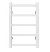 Полотенцесушитель водяной Deffi Forest П5 300х500 боковое левое подключение белый A.FR.50.30.5.W.B