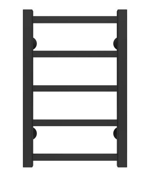 Сушка для рушників водяна Deffi Forest П5 300х500 бічне ліве підключення чорний A.FR.50.30.5.B.B